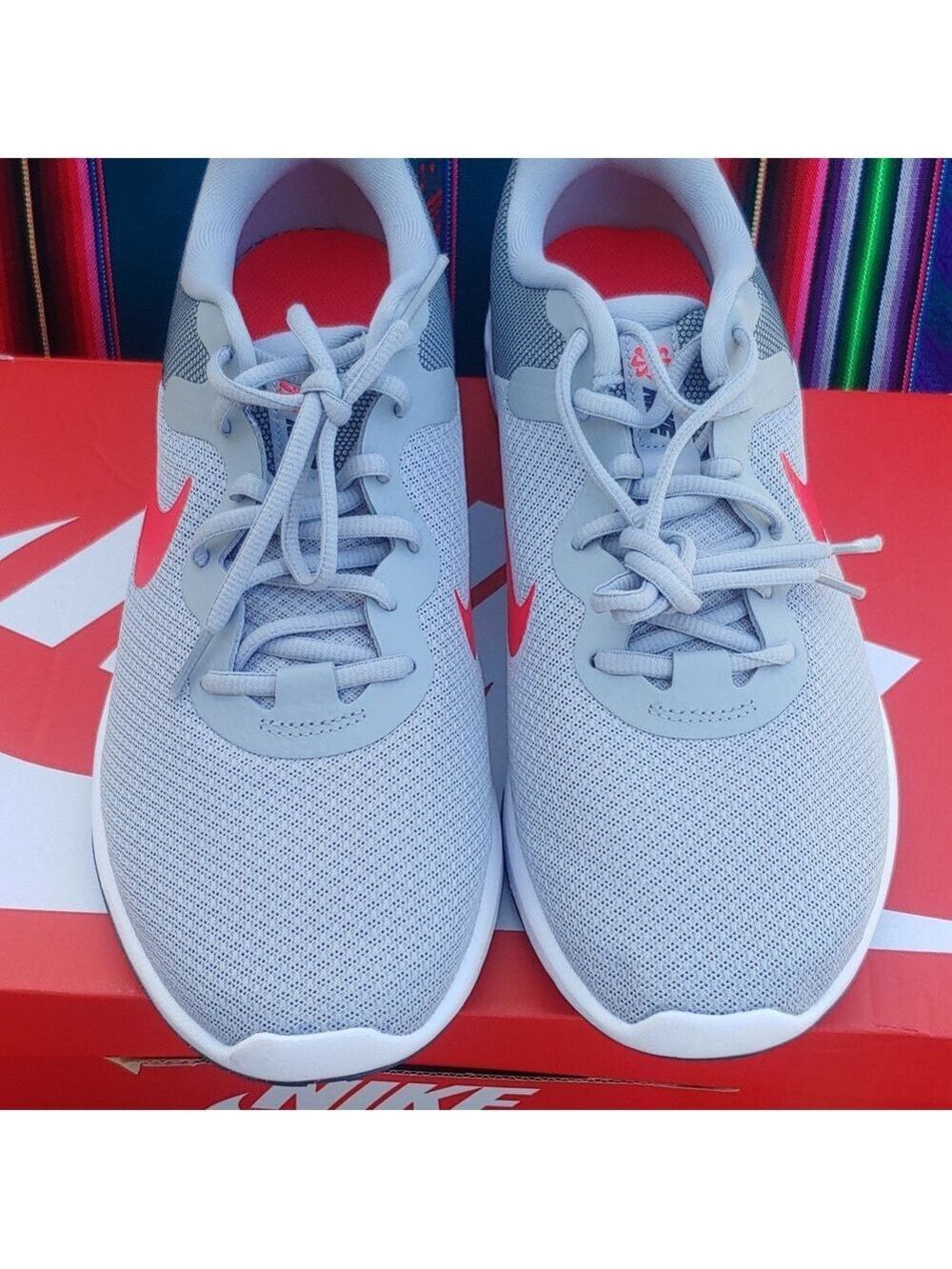 Nike Women's Revolution 6 Gray and Red Athletic Running Shoes size 10.5 NWT - Picture 8 of 17